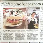 newspaper article entitled Police chiefs reprise bet on sports rivalry