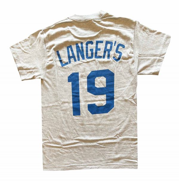 Langer's Dodgers-Style #19 Shirt (Back)
