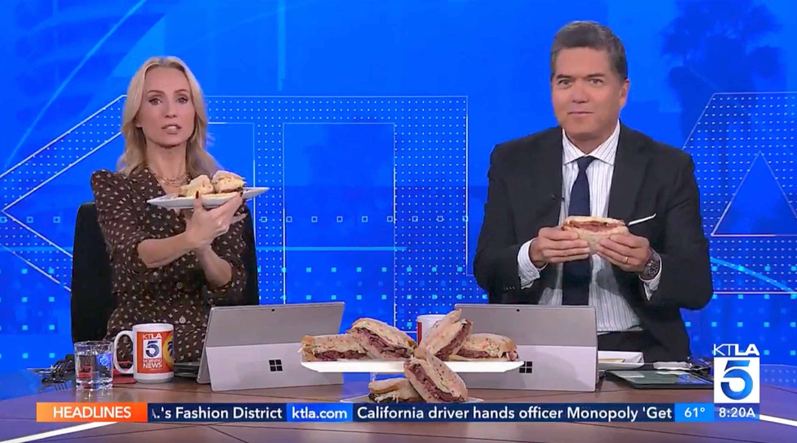 Langer's Deli on the KTLA Morning News, November 6, 2025