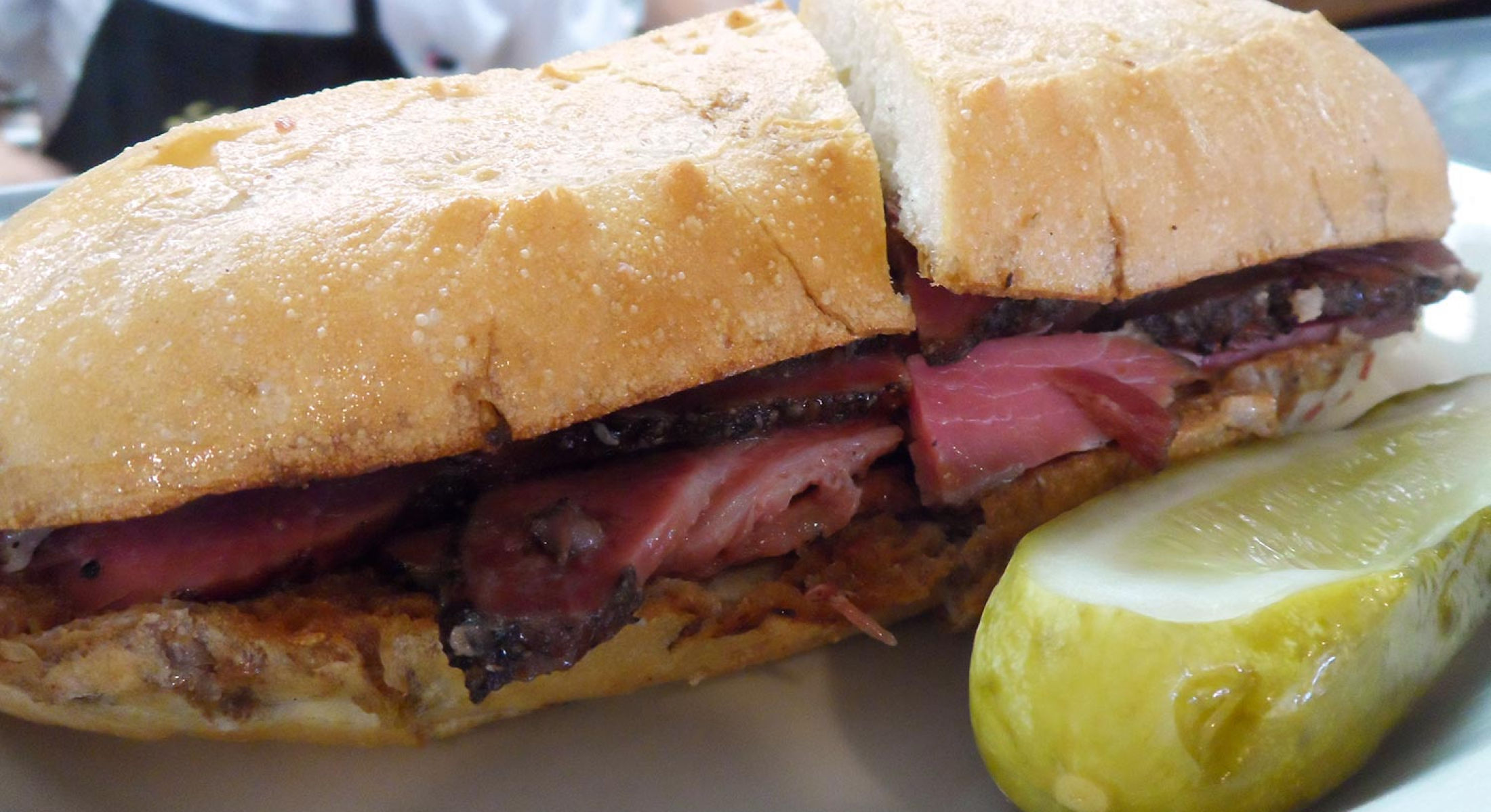 August 19, 2015 Pastrami French Dip Langer's DelicatessenRestaurant